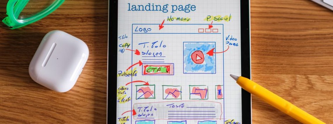 Exemplo de design de landing page atrativa e funcional.