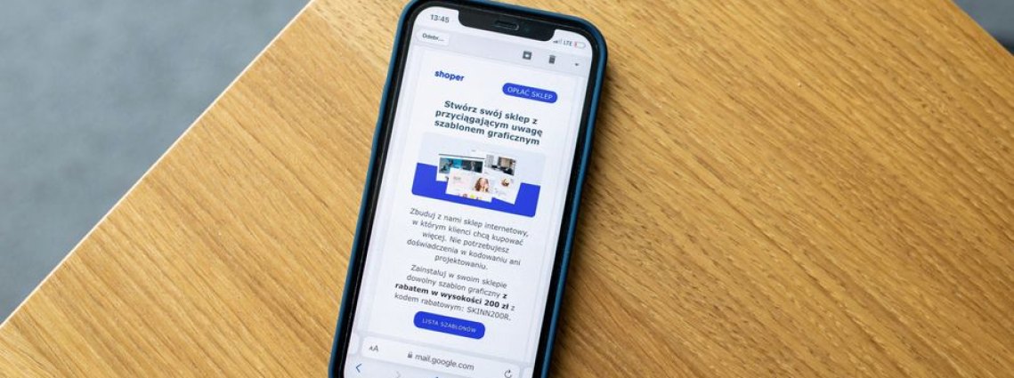 Exemplo de layout de site amigável para dispositivos móveis.